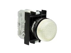 B050XB Арматура сигнальная белая со светодиодом 12-30 В перем. и пост. тока B050XB Арматура сигнальная белая со светодиодом 12-30 В перем. и пост. тока